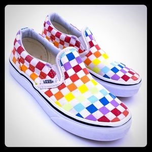 Vans Kids Checkerboard Slip-Ons